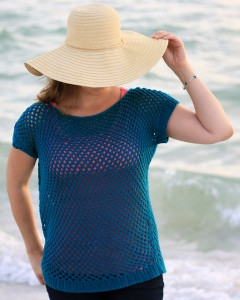 Knitted mesh lace top. Perfect for summer.